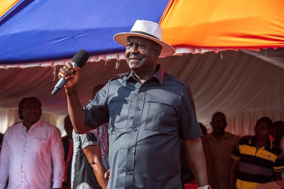 ODM Party leader Raila Odinga.